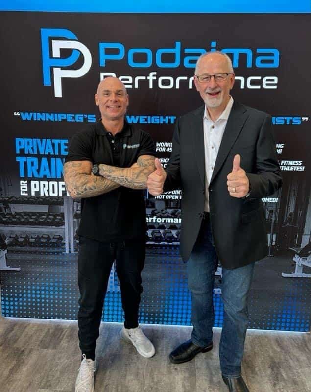 Blaine Podaima with Al Bernier at Podaima Performance
